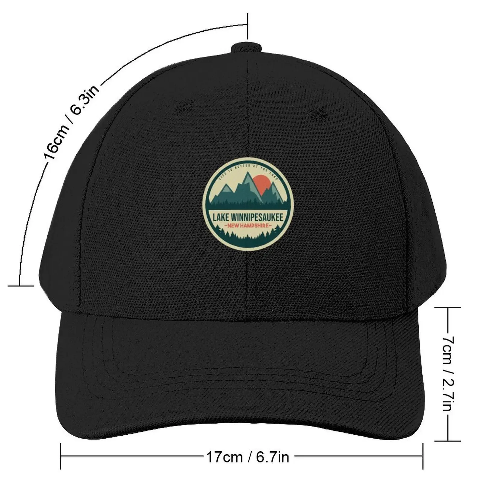 Lake Winnipesaukee New Hampshire Baseball Cap Sports Cap Christmas Hat Golf Women Men's