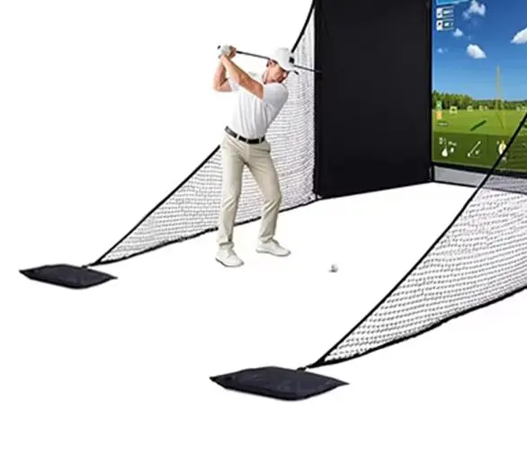 Golf Simulator Cage Screen Cabinet Material Impact Enclosures Bay Professional Grade Golf Simulator Enclosure