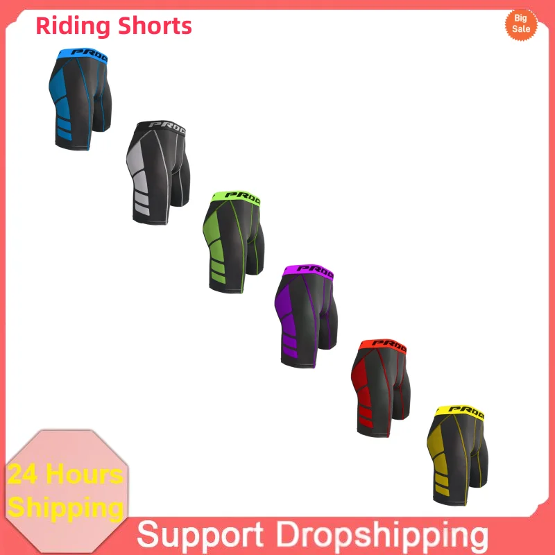Image of 1PC männer Kompression Shorts Gym Shorts Training Schnell Trocknend Bequeme Böden Wandern Jogging Mode Radfahren Shorts