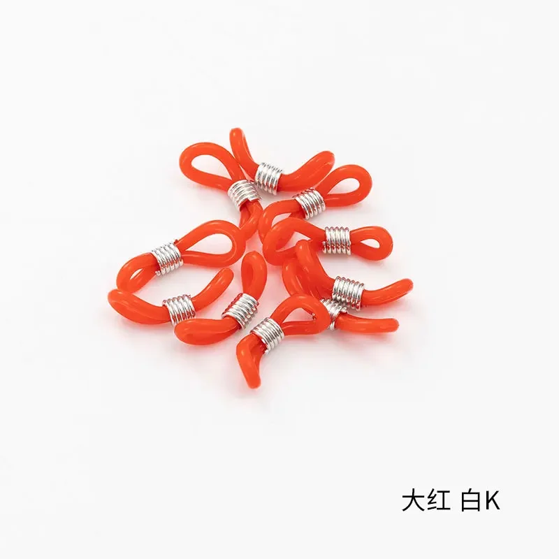 20pcs Ear Hook Eyeglasses Spectacles Chain Glasses Retainer End Rope Sunglasses Cord Holder Strap Retainer End Loop Connector