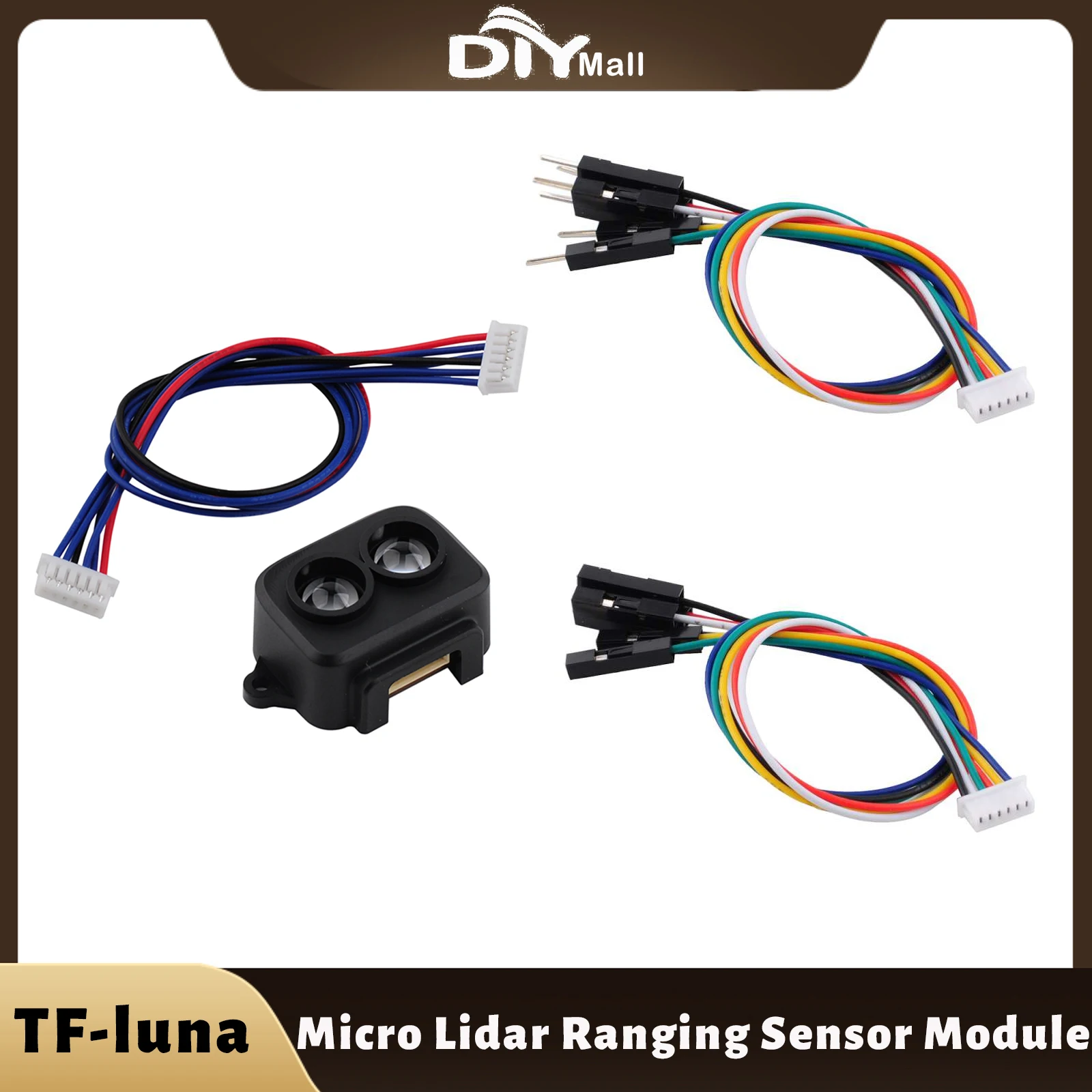 

1/2 шт. TF-Luna, одноточечный микромодуль дальномера, дальномер, датчик лидара, модуль датчика дальности для Arduino Pixhawk 5 В UART IIC