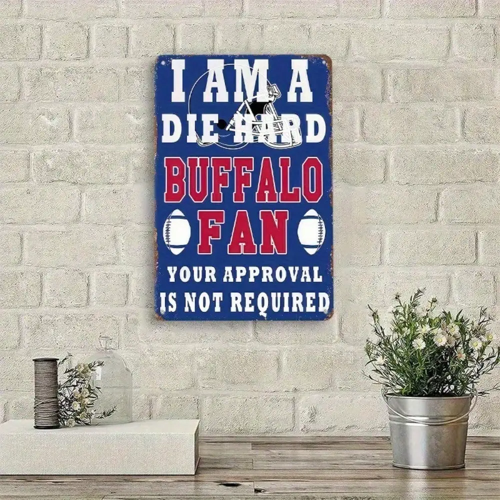 علامة معدنية من فواتير الجاموس، ديكور رجل الكهف لمحبي كرة القدم، لوحة جدارية على شكل كهف لمكتب المكتب الرياضي