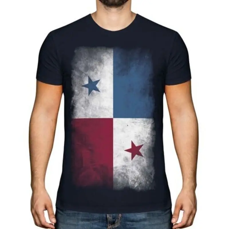Panama Verblaßte Flagge Herren T-Shirt Panamá Fußball Panama Geschenk