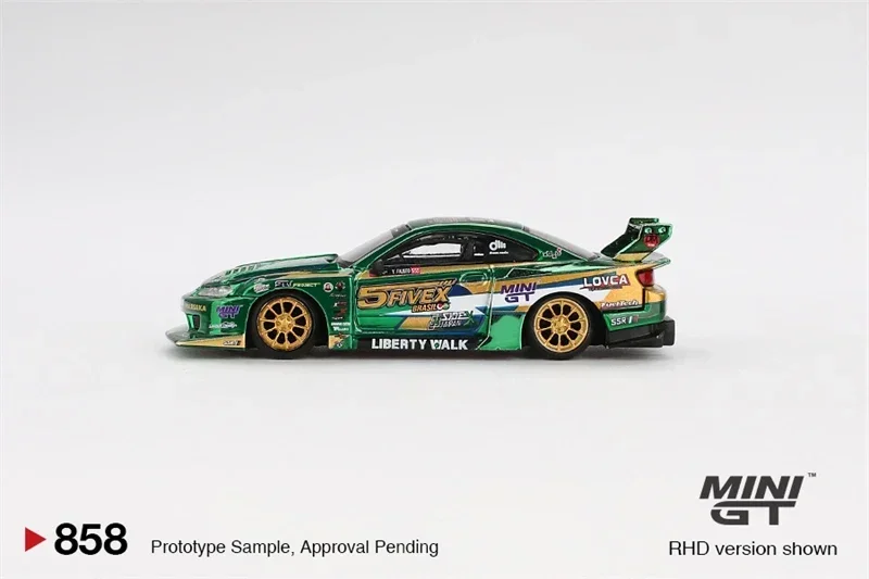 **Pre-Order** MINI GT 1:64 LB-Super Silhouette S15 SILVIA LBWK 2024 Fausto Racing RHD Blister box Ver. Diecast Model Car