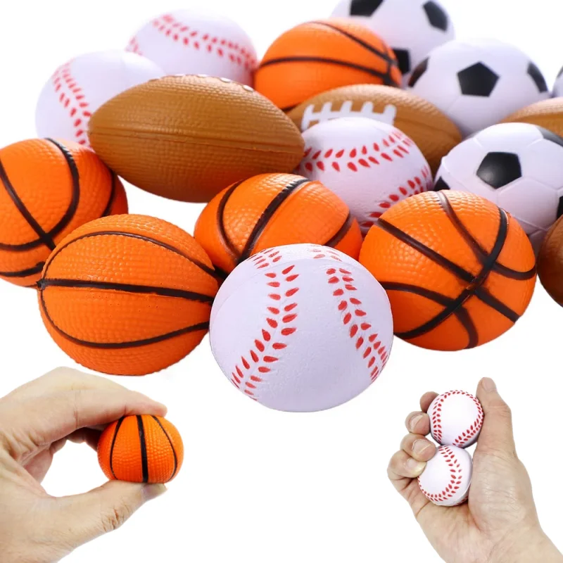 16pcs Mini Children Sponge bounce Ball Sports  Educational Toys For Kids Outdoor Sports adult  Decompression Release Balls