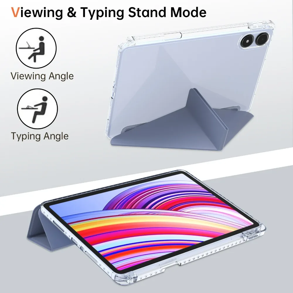 Etui Redmi Pad Pro Case 12,1 cala 2024 Tri-Folding Flip Stand Case dla Redmi Pad Pro Poco Pad 12 1 2024 z automatyczną osłoną uśpienia — zdjęcie produktu 3