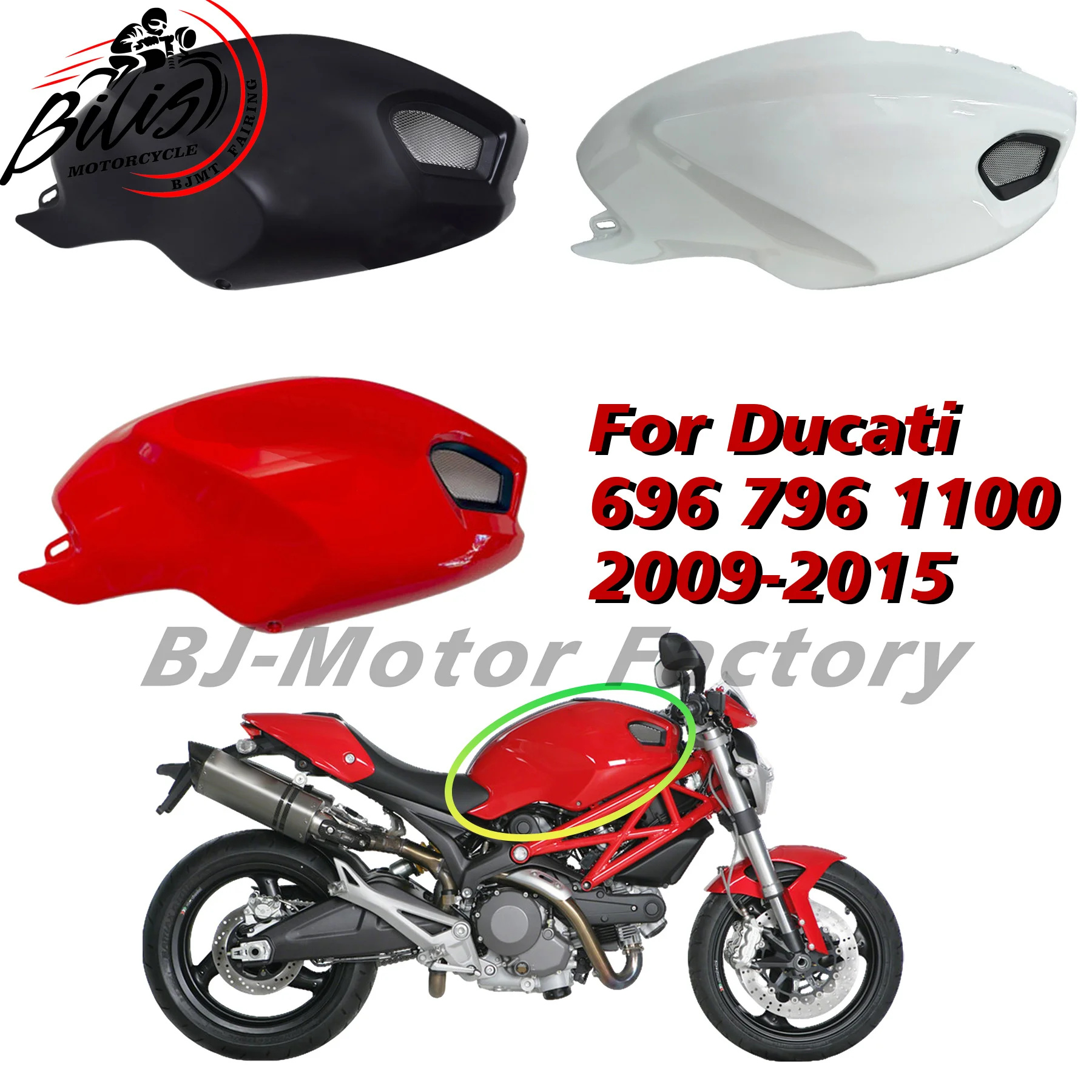 

Solid Tank protector for Ducati 696 796 1100 1100S ABS2009 2010 2011 2012 2013 2014 2015 Gas cover sturdy design