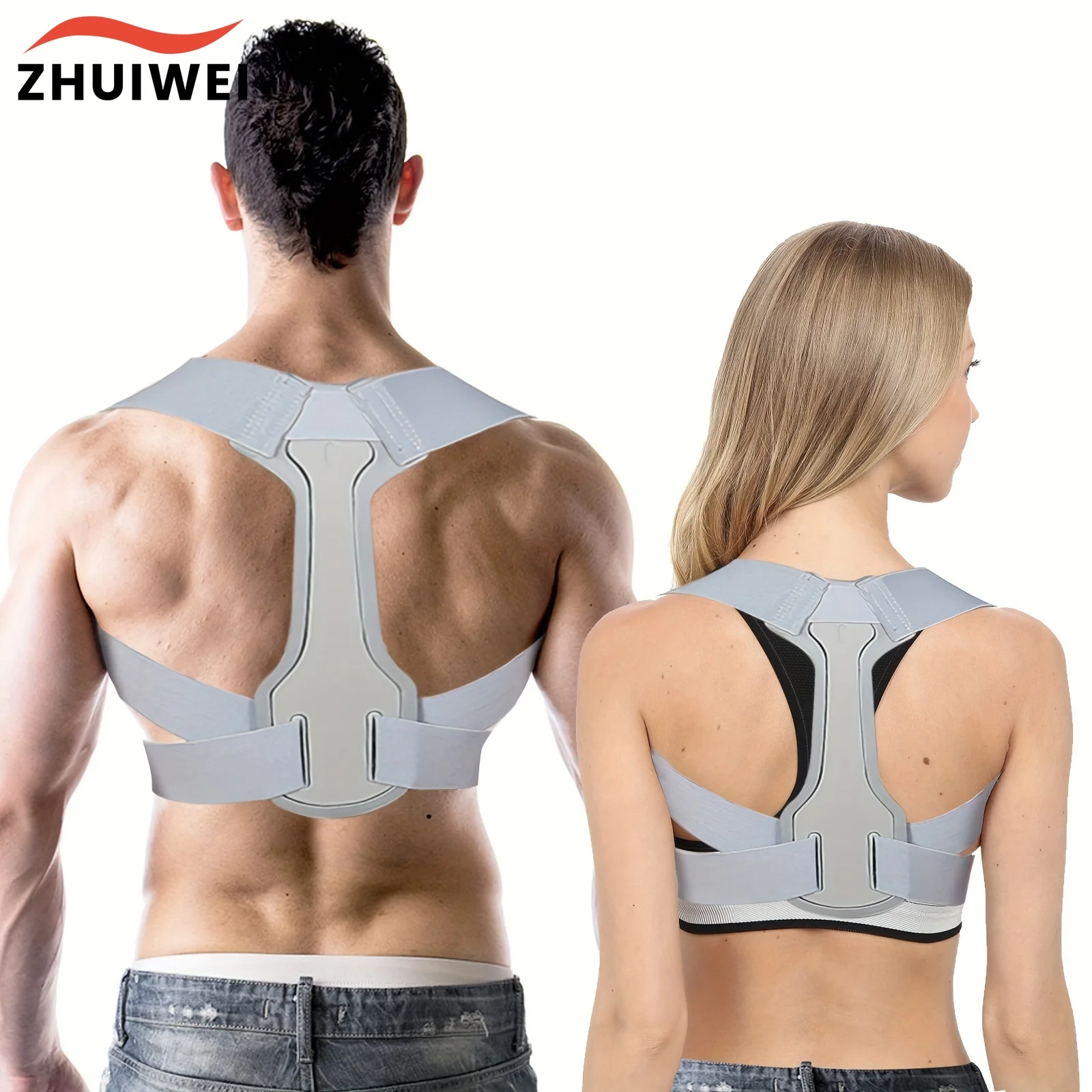 

Adjustable Back Shoulder Posture Corrector Belt Clavicle Spine Support Reshape Your Body Home Office Sport Upper Back Neck Brace