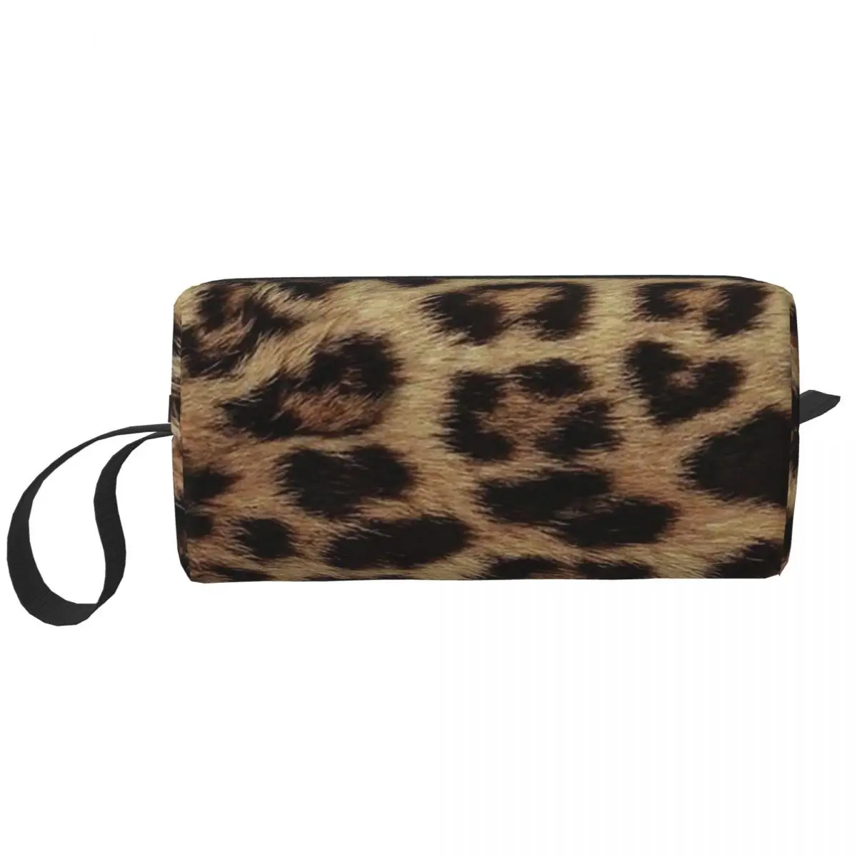 Leopard Cheetah Fur Hide Animal Fur Pattern Pencil Case Pen Box Pencil Bag Stationery Supplies Travel Women Organizer Pouch