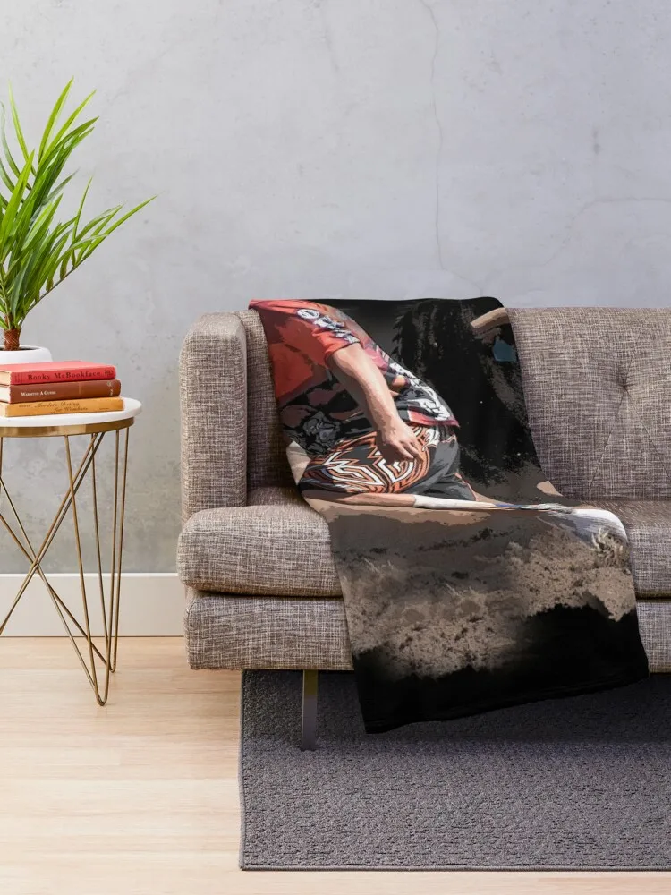 ARENA ANGLES, RODEO BULL FIGHTERS, RODEO CLOWNS Throw Blanket Flannels Blanket Blanket For Decorative Sofa Fluffy Soft Blankets