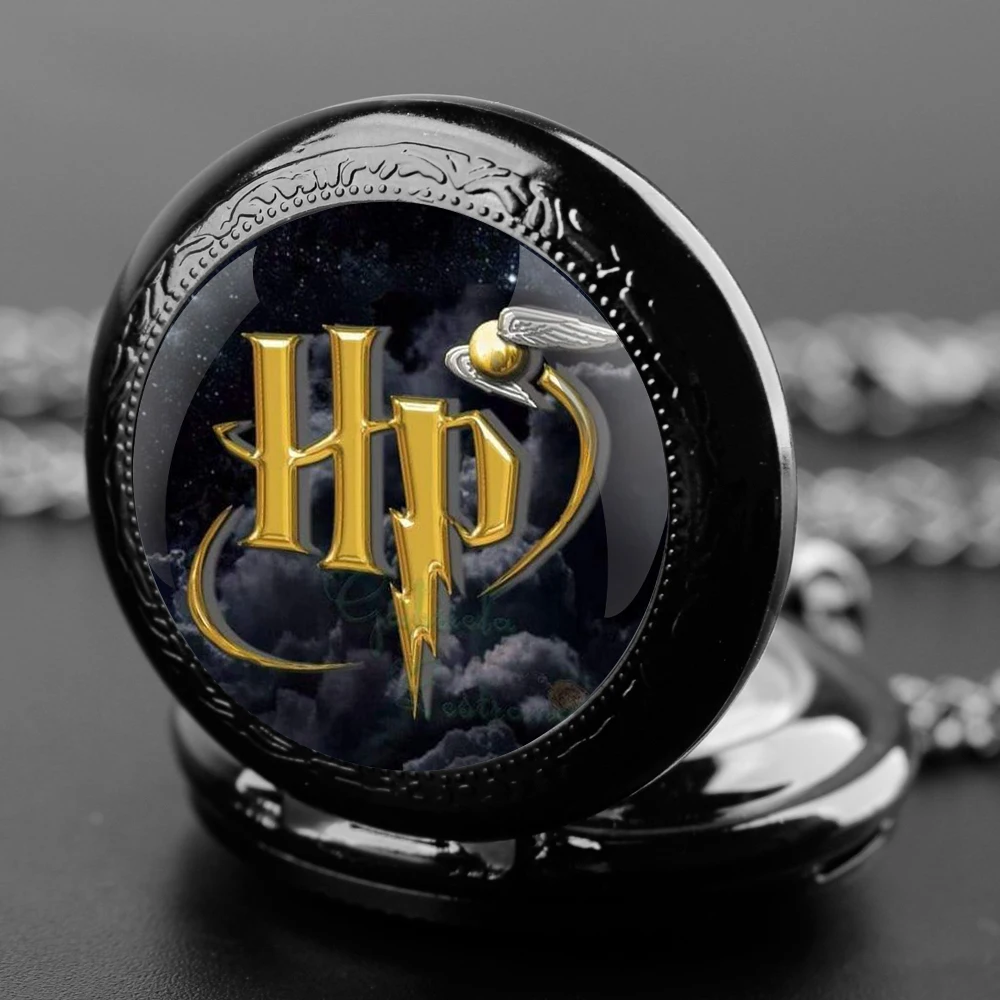 Unique Gifts Popular Teleplay Vintage Arabic Numerals Quartz Pocket Watch Necklace Pendant Clock Chain Mens Women