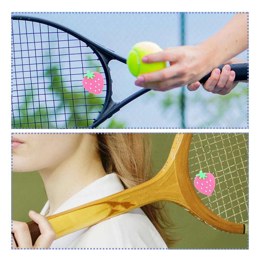 Dampeners Tennis Racket Shock Absorber Pink Balls Racquet Silicone Shocks Absorbers