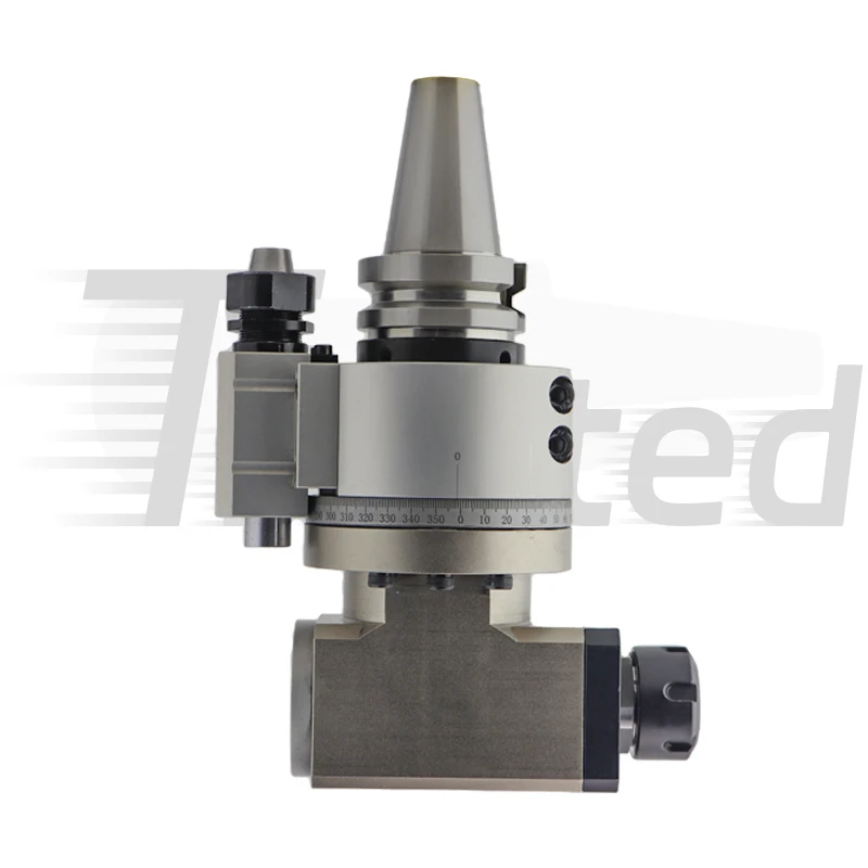 Best Sale  90 degree angle head horizontal milling head SK/CAT/BT/KM/ISO/HSK30/40/50 ER11 ER16 ER20 angle head for cnc