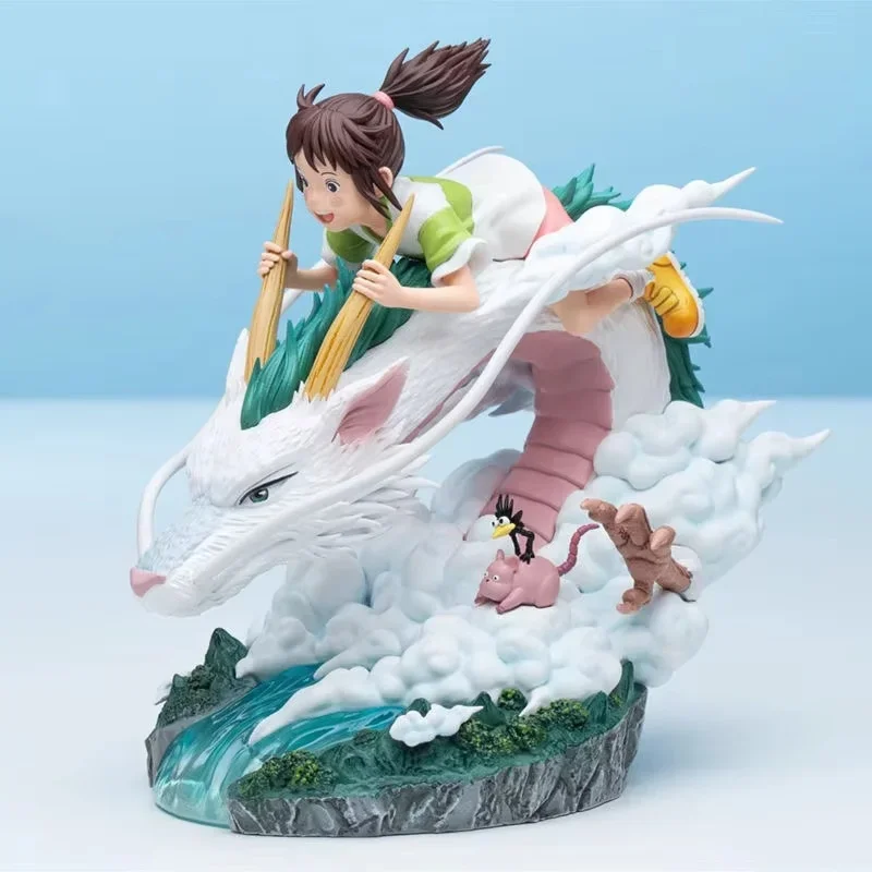 Spirite Studio Ghibli 16cm Niedliche Chibi Anime-Figur Hayao Miyazaki Sammlermodell Schreibtischdekoration Perfektes Geschenk für Anime-Fans