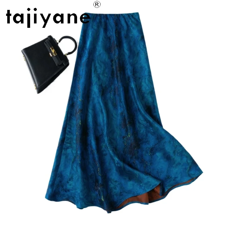 

TAJIYANE 100% Шелковая юбка-русалка из тутового шелка, элегантная женская длинная юбка Xiangyun Sha, вечерняя полуюбка, весенняя коллекция 2026, мини-юбка