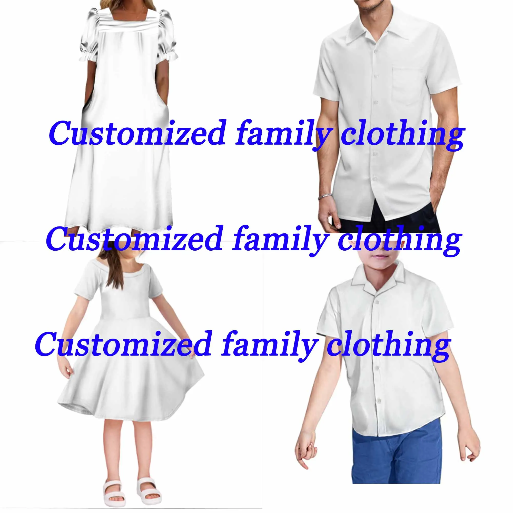 Hawaiian Family Party Set Mumumu Polynesian Women's Long Skirt Men's Boys' Shirt Girls' Dress Custom Pattern