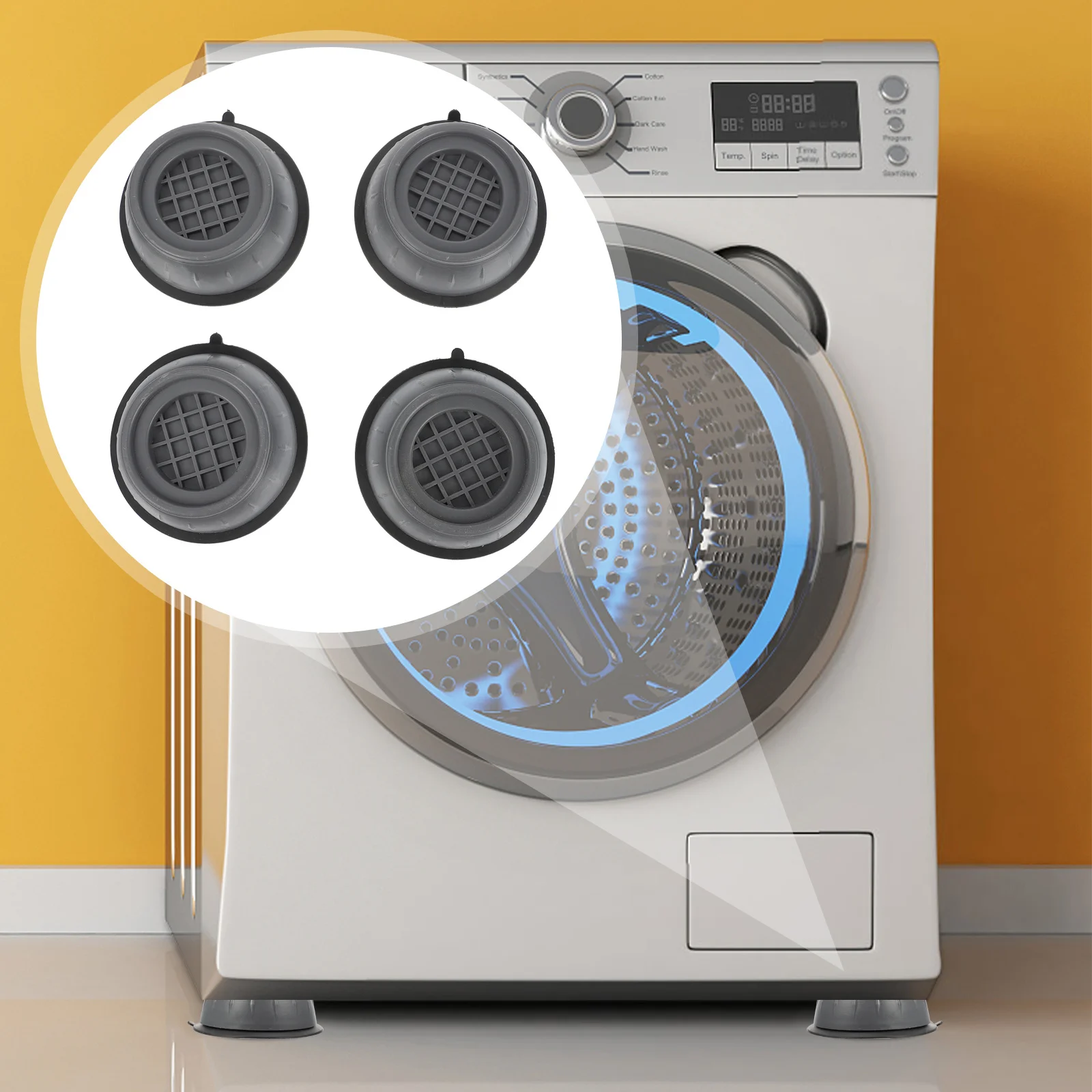 

8pcs Anti-Skid Pads Non-Slip Stabilizer Mat For Washing Machine Fridge Heightening Pad Shockproof Vibration Reduction Furniture