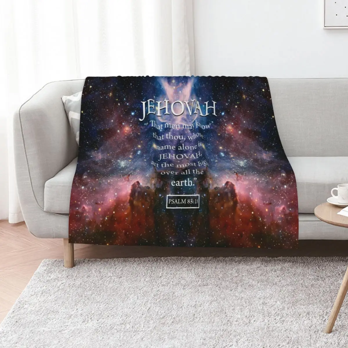 

JEHOVAH Psalm 83:18 Throw Blanket Decorative Sofas Stuffeds Nap Summer Beddings Blankets