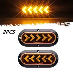 2PCS Car LED Rear Tail Lights Sequential Arrow Turn Sgnal Warning light for DC12V Truck Taillights RV Trailers Camper Brake Ligh