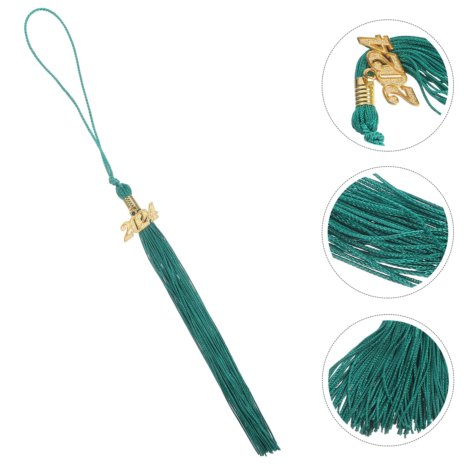 

4pcs Cap Decor Graduation Hat Tassels 2024 Graduation Ornaments Durable Polyester Tassel For Ceremony Party Photography Keepsake