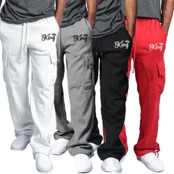 Men Cargo Pants New Fashion Men Jogger Pants Men Fitness Bodybuilding Gyms Multi-pocket Sweatpants for Seasons