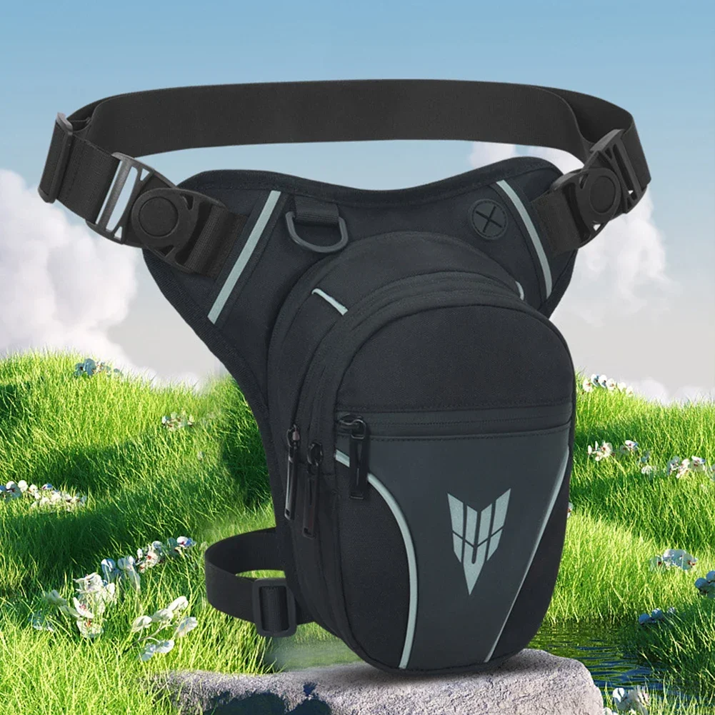 

Men Motorcycle Leg Side Bag Large Capacity Rider Bum Drop Thigh Bag Multipocket Motorbike Thigh Belt Bag Outdoor Sports Ride Bag