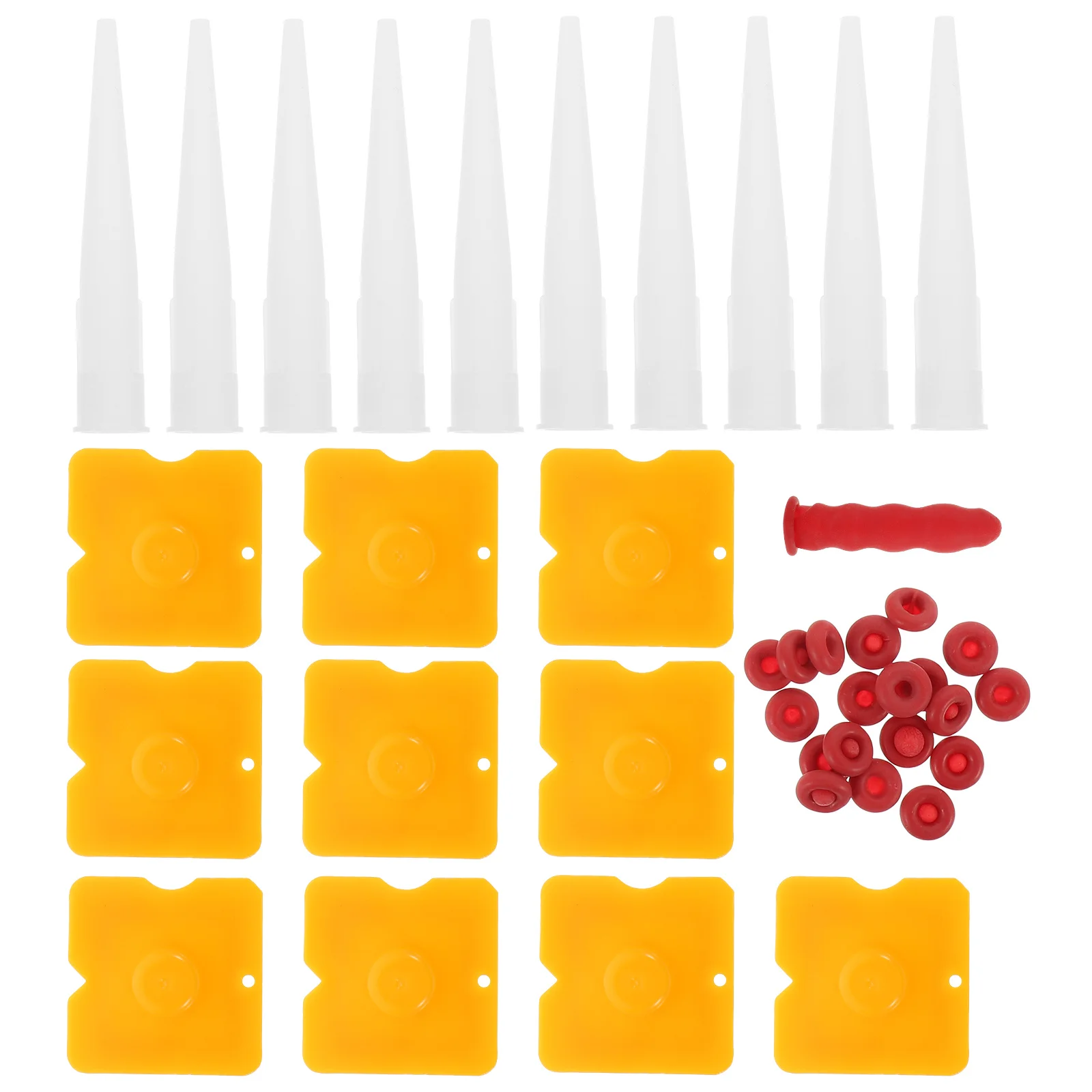 

1Set Caulk Saver Caps Latex Caulking Nozzles Tube Sealer Caps Leak Prevention Easy Use Caulking Tool Kit Caulk Sealant Tip