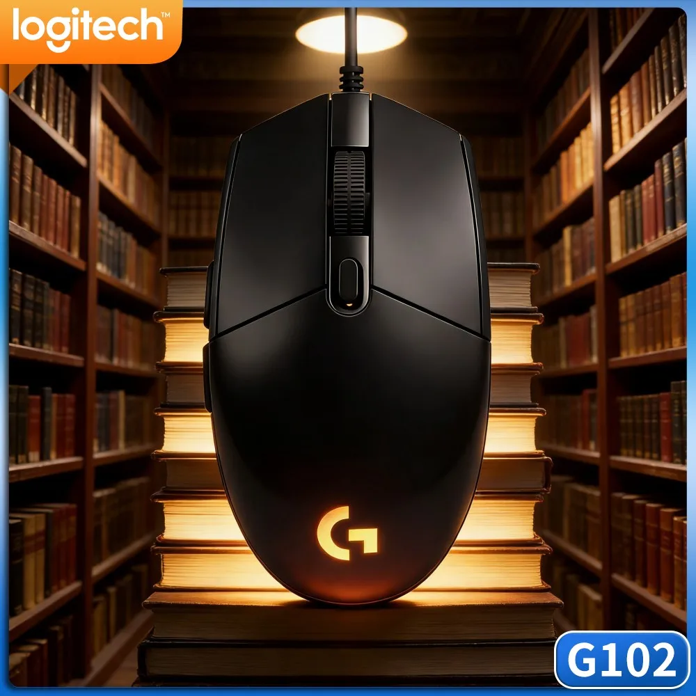 Logitech G102 Wired Gaming Mouse,Anti Torsion Cable Structure,Resist Damage Caused By Frequent Dragging Movement