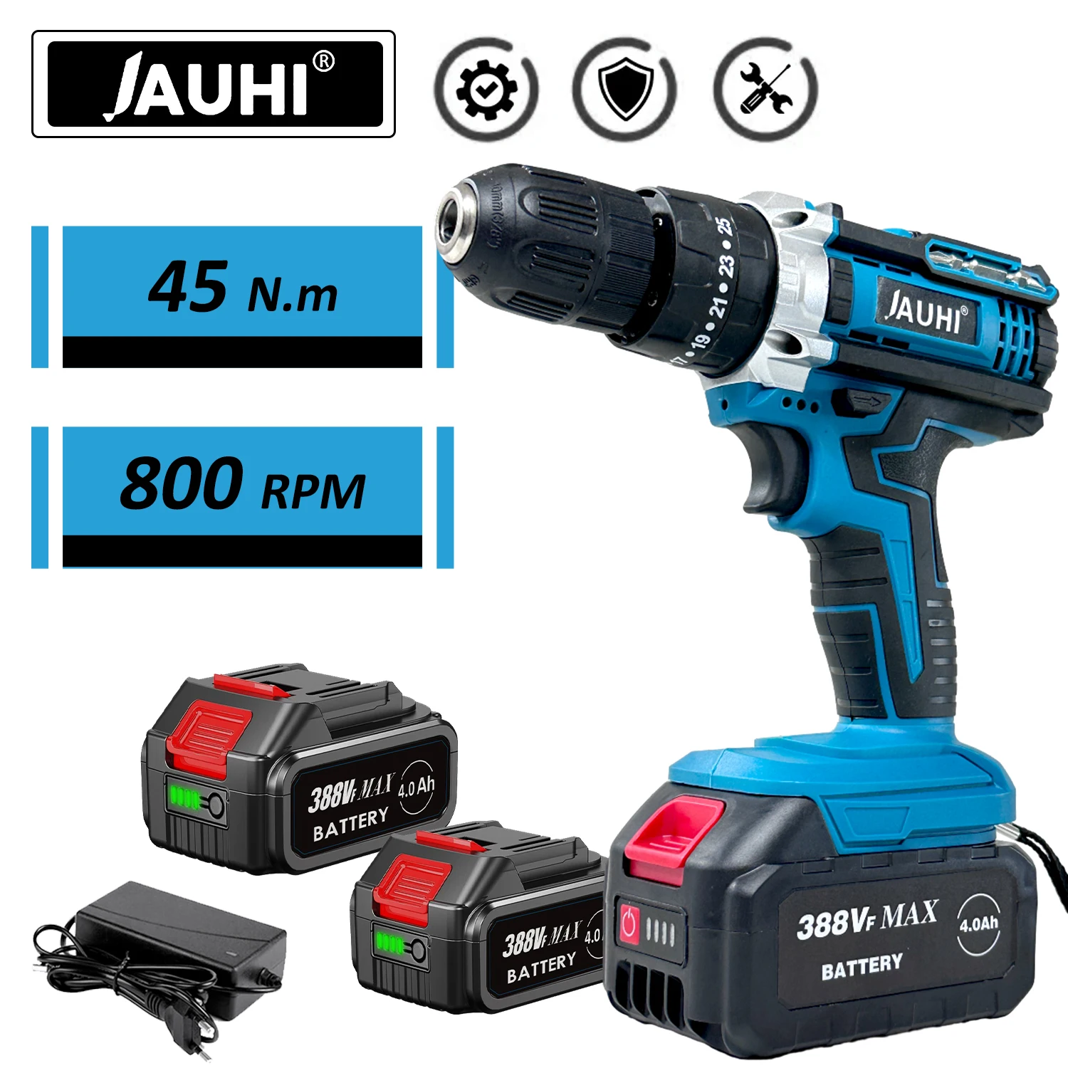 

JAUHI 10mm 12v Lithium Ion Lxt Brushless Driver Cordless Brushless Screwdriver Impact Drill Cordless