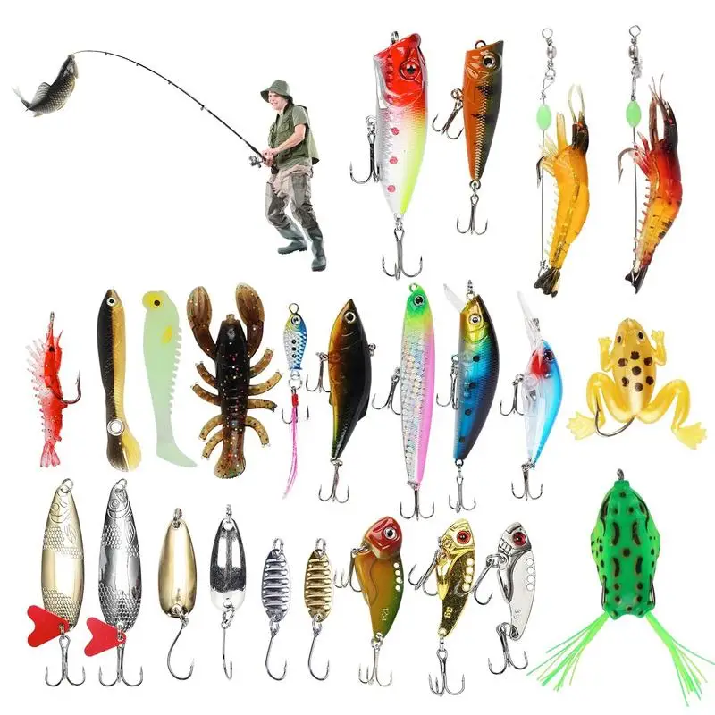 

Fishing Advent Calendar Christmas 24 Days Countdown Calendar With Fishing Lures Set Perfect Gifts Calander Fish Tackle Set Decor