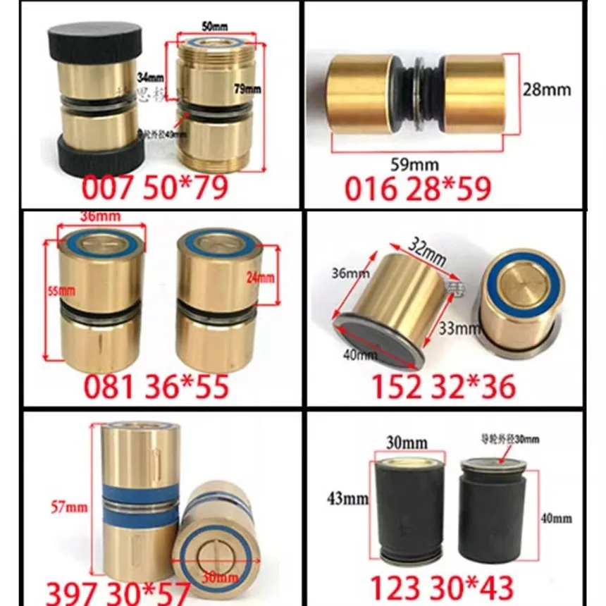 Wire EDM Accessories - Copper Sleeve Guide Wheel Assembly & Wire Arranging Wheel (Outer Diameter: 26/28/30/32/36/40/42/45)