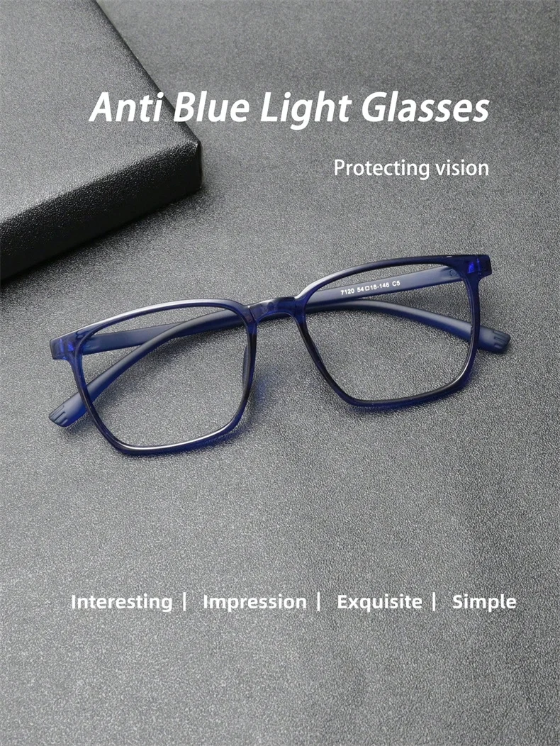 Ultraleichte Retro Business TR90 Bequeme Anti-Blaulicht-Lesebrille für Männer und Frauen Computerbrille Presbyopie-Brille – Detail 2