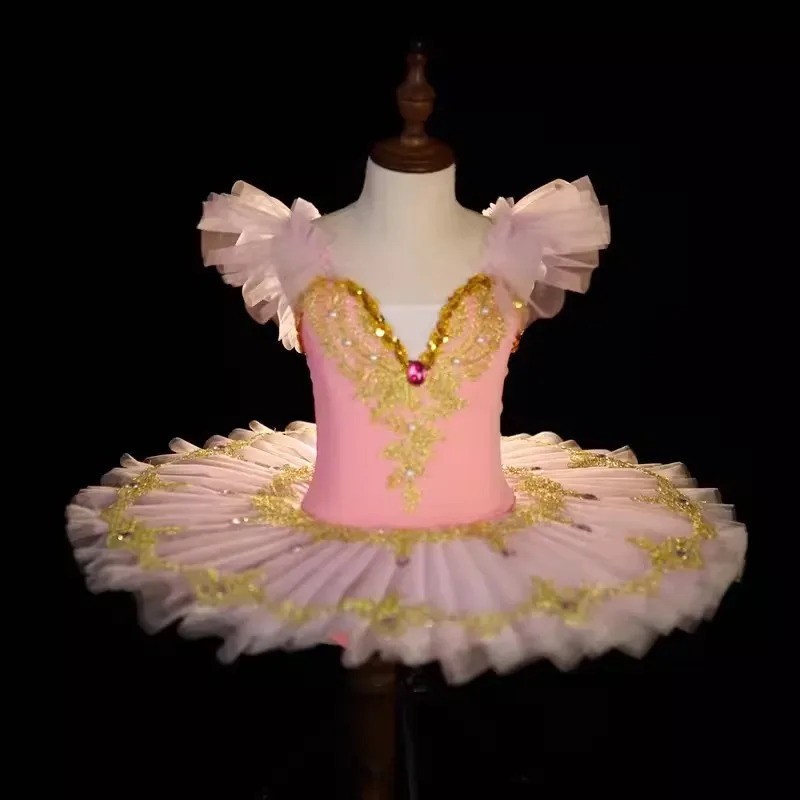 Профессиональная балетная пачка для девочек, тюлевое платье, белый, синий, розовый, гимнастический купальник, танцевальный костюм с бриллиантами, балетный купальник для девочек, балерина