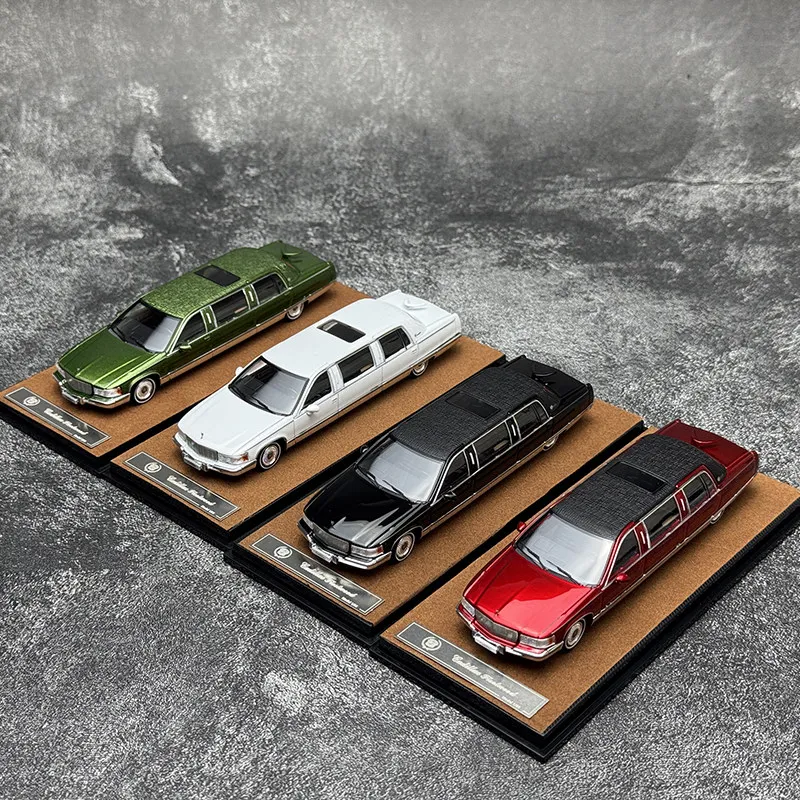 Fleetwood 1:64 alloy Cadillac Wood Extended Edition realistic car model for adult collection, display item, boys' gift