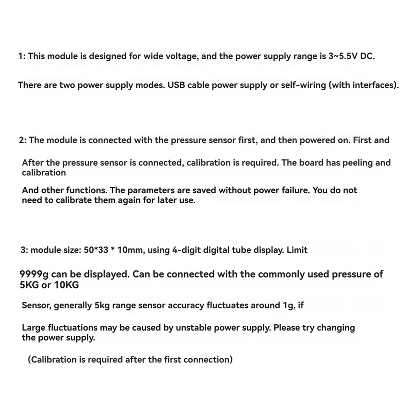 Módulo AD do sensor de pressão de peso da pilha de carga HX711 com escala eletrônica do instrumento de pesagem de 24 bits da exposição