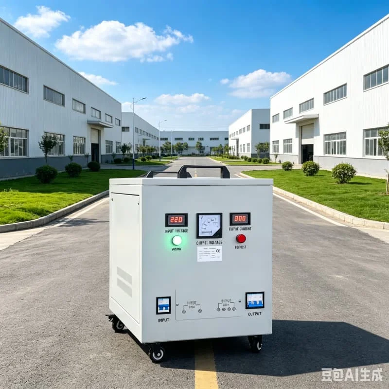 Electronic LCD Three Phase Voltage Transformer 50KVA Customized 220V Single Phase To 380V Three Phase Industrial Power Supply