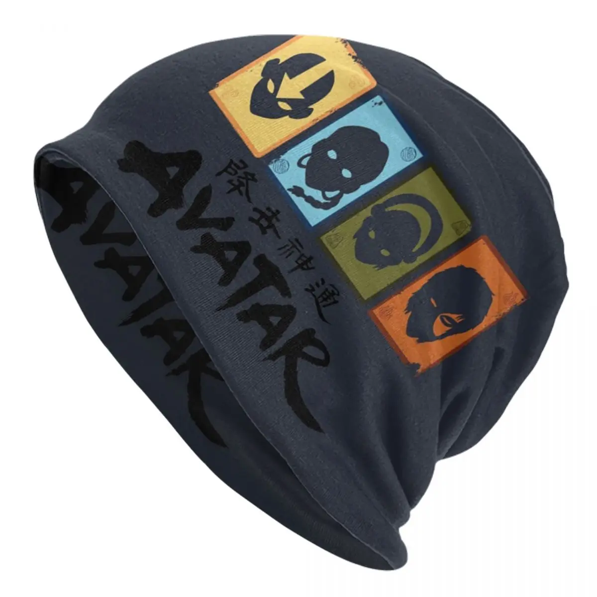 

Cartoon Last Airbender Avatar Logo Bonnet Hat Knit Hat Men Women Fashion Unisex Adult Winter Warm Skullies Beanies Caps