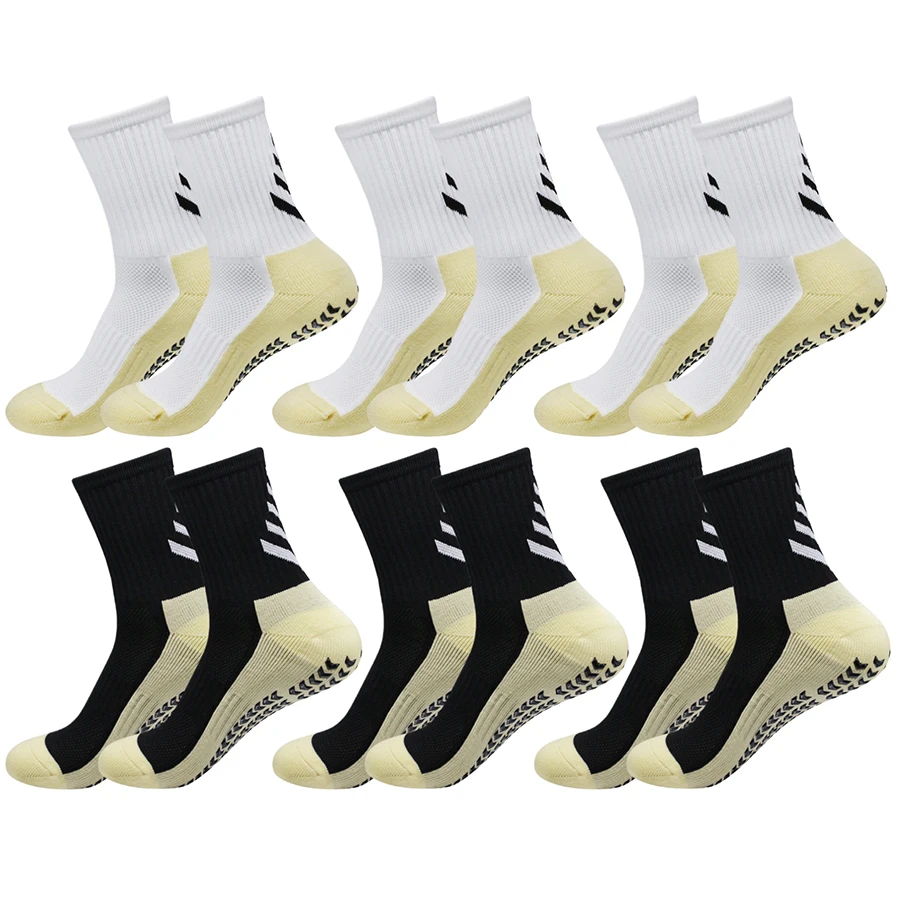 

6Pairs Non Slip Sport Socks Men Women Football Basketball Baseball Rugby Soccer Hiking Towel Bottom