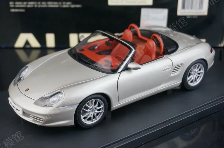 

Autoart 1:18 986 Boxster Silver Simulation Limited Edition All Open Alloy Metal Static Car Model Toy Gift