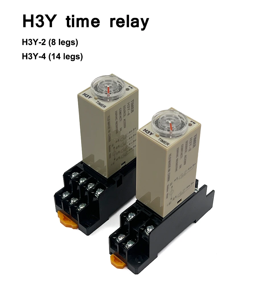

Реле времени задержки включения H3Y-4 H3Y-2 Small H3Y 14Pin 8Pin DC12V 24V AC220V таймер 1S 3S 5S 30S 60S 5M 10M 30M 60M