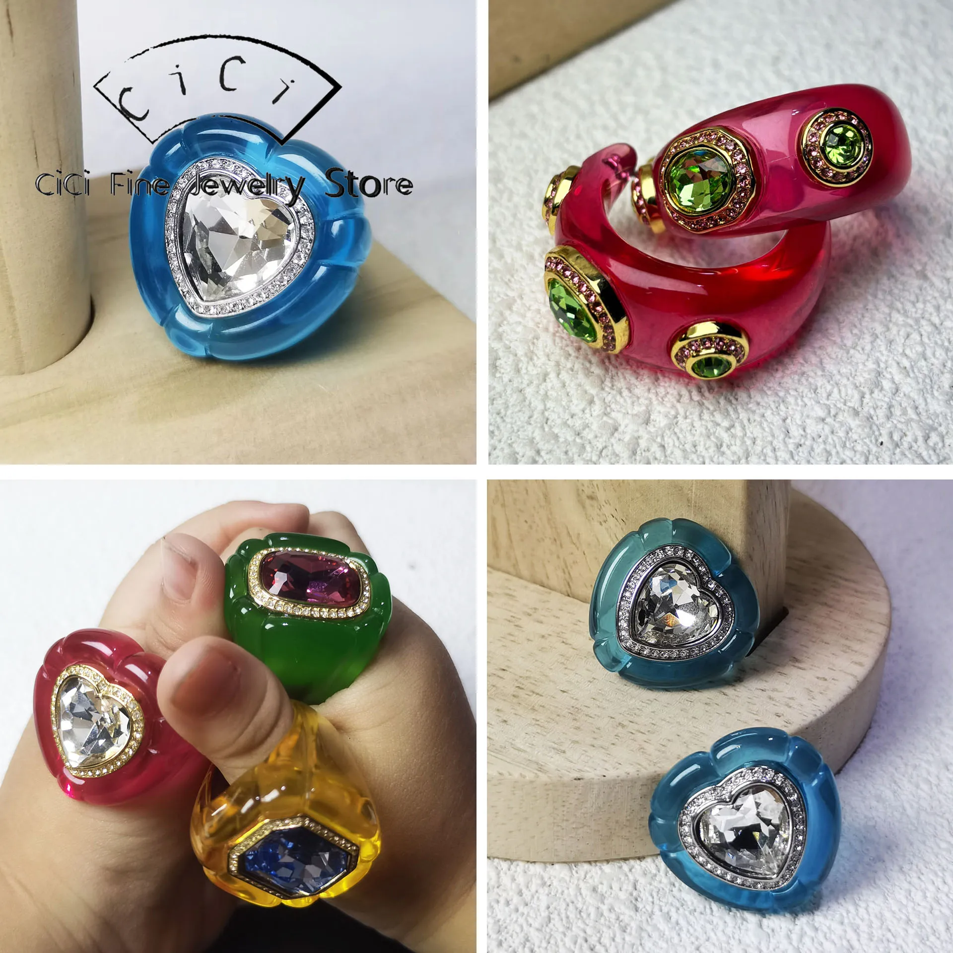 

2025 новые модные изысканные серьги с синим сердцем, роскошный комплект ювелирных изделий, очаровательный комплект для женщин, ожерелье, браслет, кольцо, аксессуары для вечеринок