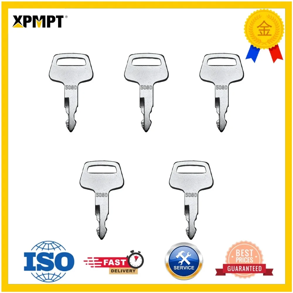 1/5/10/30/50PCS Ignition Keys Replacement for IHI Case Morooka Chieftain Excavator Heavy Equipment 5080