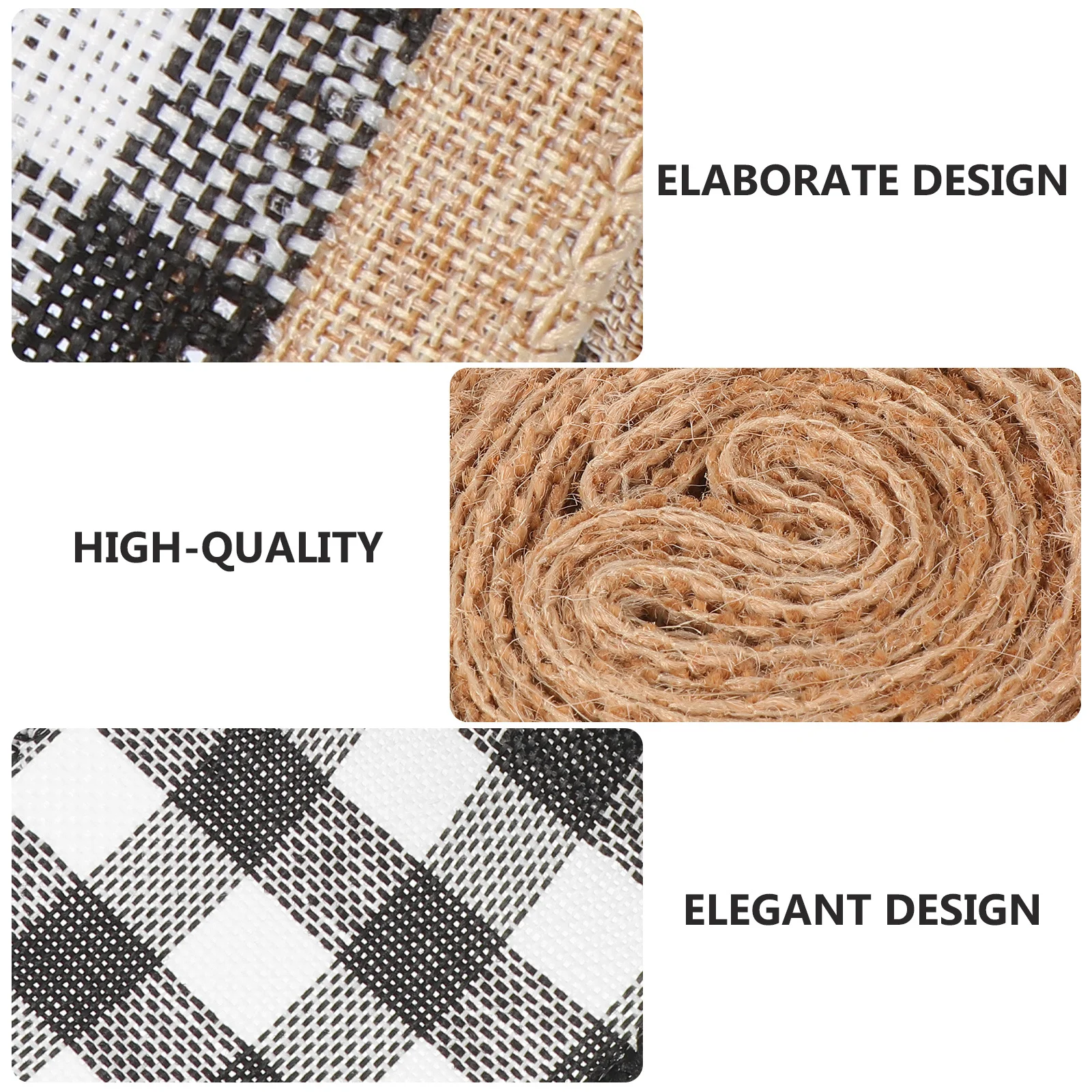 

3Pcs Gift Packaging Linen Ribbon Decorative DIY Ribbon for Birthday Party Bouquet Wrapping Xmas Festival Xmas Clothing Textiles