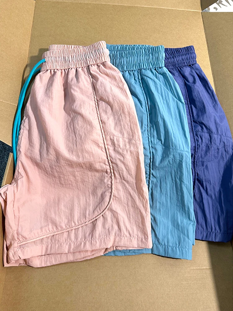 

Шорты Dopne Qui Dry Ice Silk для мужчин и женщин, летние, тонкие, для активного отдыха, бега, спорта, пляжа, повседневные, свободного кроя