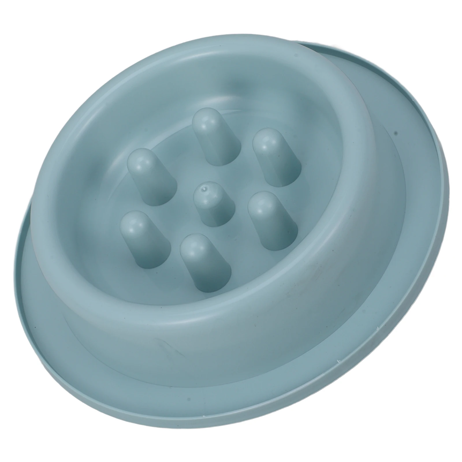 

Pet Slow Feeder Bowl Anti Choking Sky Blue Small Size Dog Cat Prevent Tipping Durable Maze Water Food Easy Clean