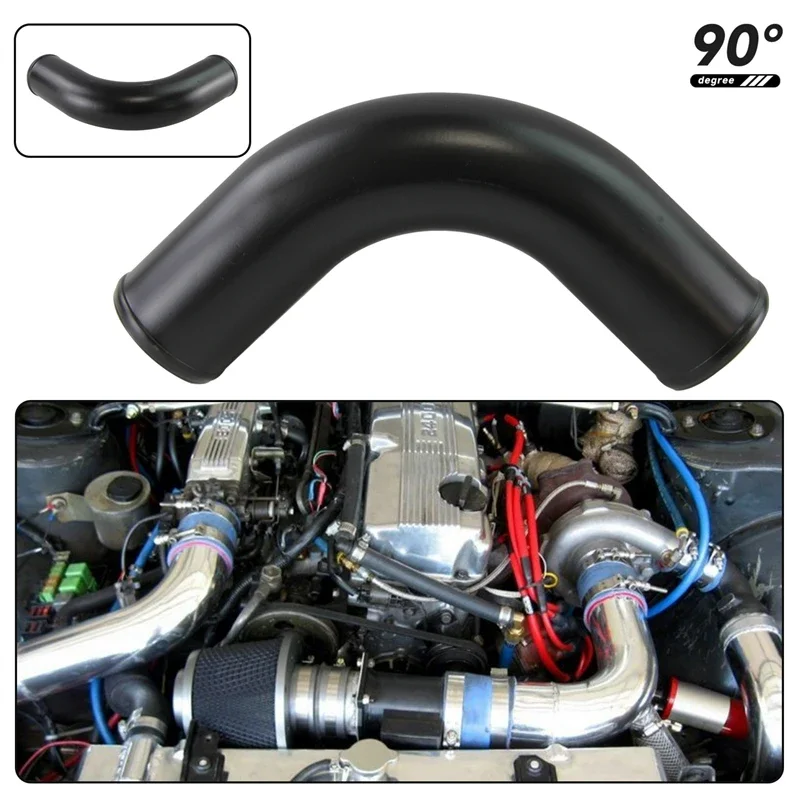 

Black 57-76mm/2.25"-3.0" 45 Degree Aluminum Intercooler Intake Pipe Piping Tube Hose Universal