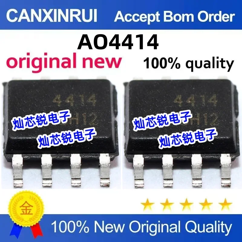 

(5-100 pieces) Brand new original AO4414 4414 SOP-8 MOSFET patch