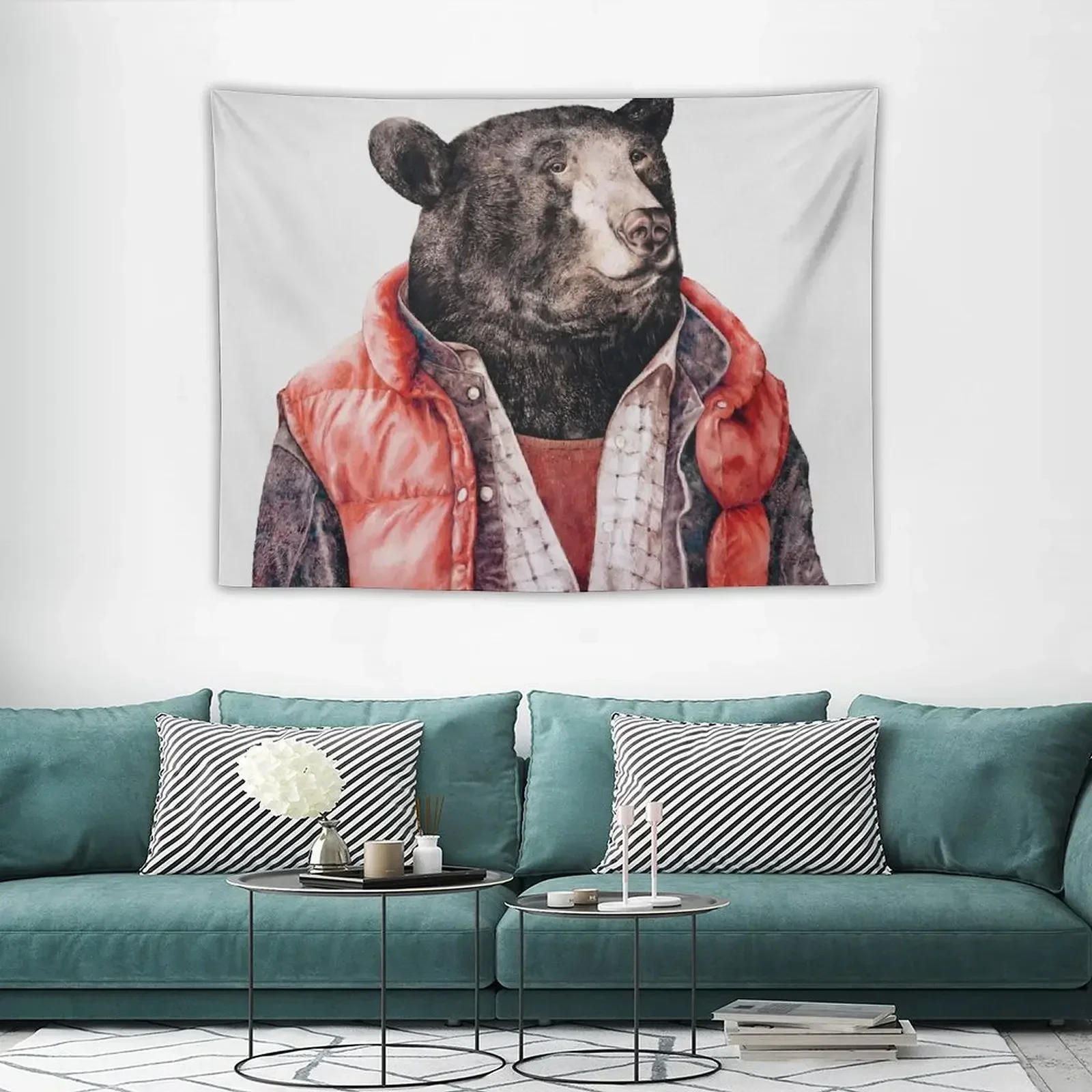 

Black Bear Tapestry Mushroom Decorative Paintings Things To The Room Tapestry