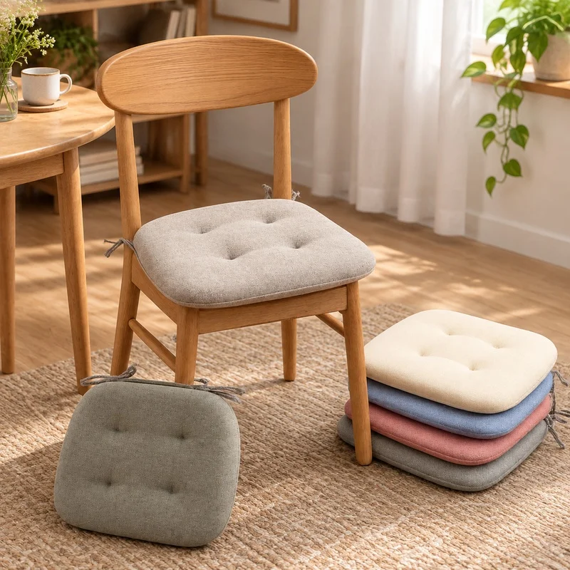 Thick Thick Summer Cushion Made of Cotton Linen, Breathable Seat Pad for Horseshoe-Style Dining or Study Chairs - Aliexpress Deal