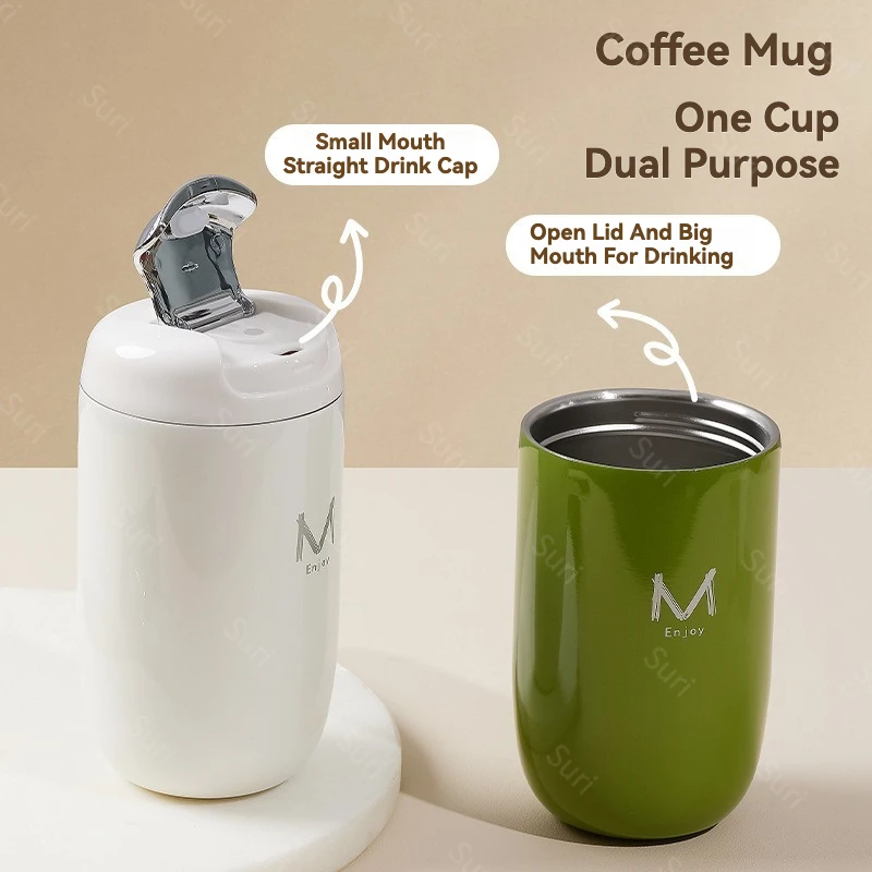 

Stainless Steel 316 Vacuum Insulated Tumbler Cup with One Push Open Lid Leak Proof Thermal Flask for Hot And Cold Drinks